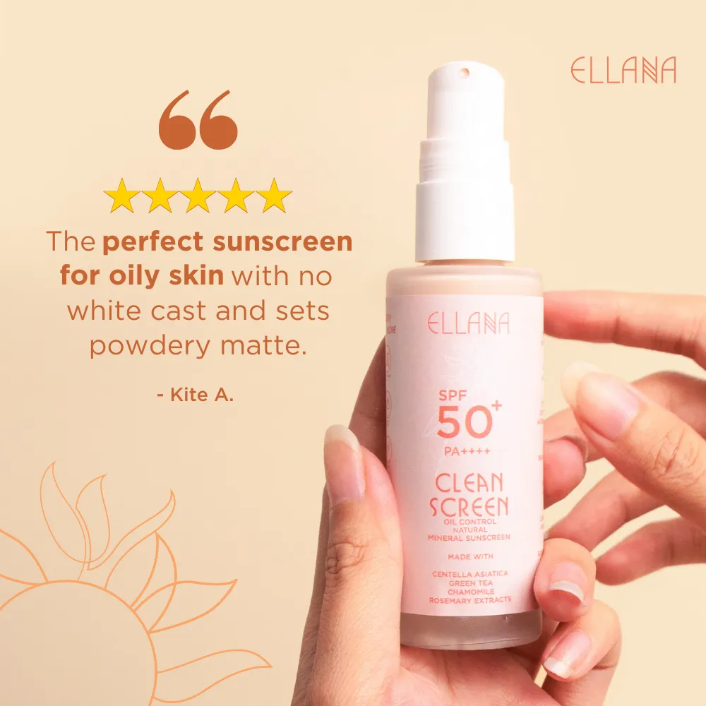 Clean Screen SPF 50  PA     Oil Control Mineral Sunscreen