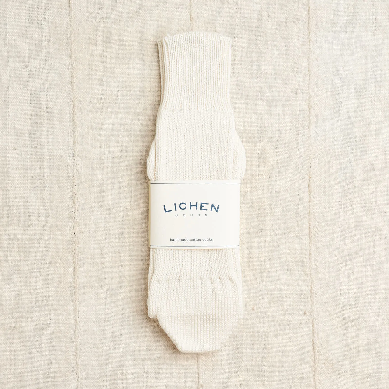 Compostable Cotton Socks, Undyed Cream