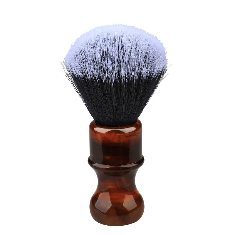 DAPPER STREET SUPPLY CO. - Amber Acrylic Shaving Synthetic Platinum Brush
