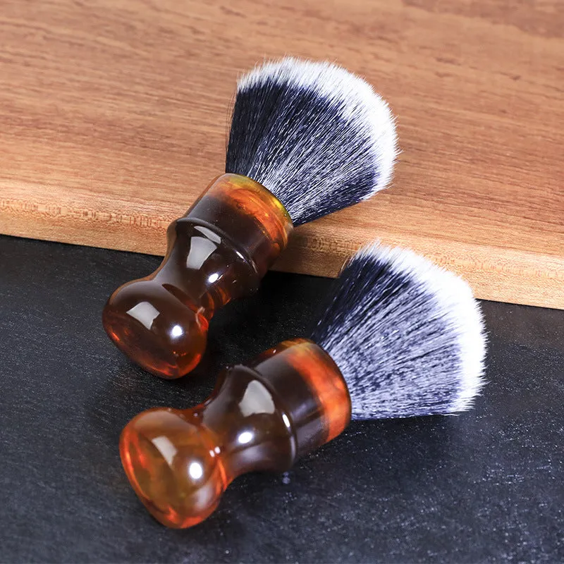 DAPPER STREET SUPPLY CO. - Amber Acrylic Shaving Synthetic Platinum Brush